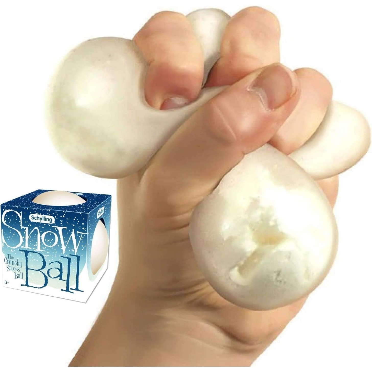 NeeDoh Snow Ball Stress Balls - Crunchy & Squishy - 2 Pack - Image 3