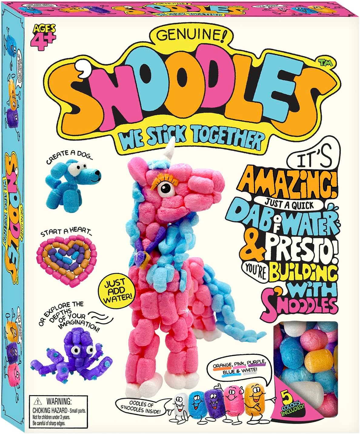 Schylling S-Noodles - Creative Building Craft Kit - Just Add Water - Ages 4 and Up - One Kit